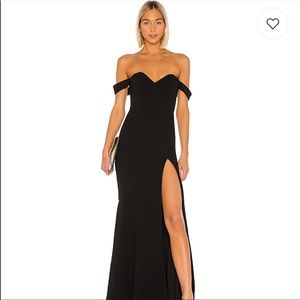 NBD macuya black gown. Revolve!